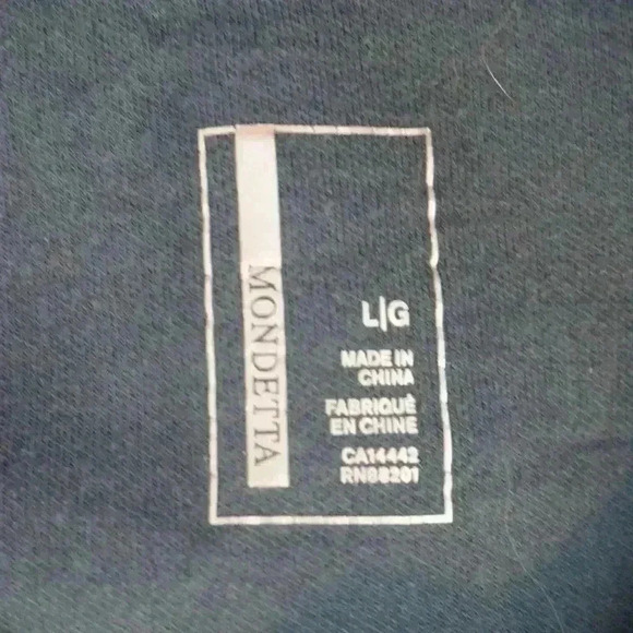 Mondetta Hexagon Patterned High-Low Athleisure Top Sweatshirt, Size L - Picture 10 of 13